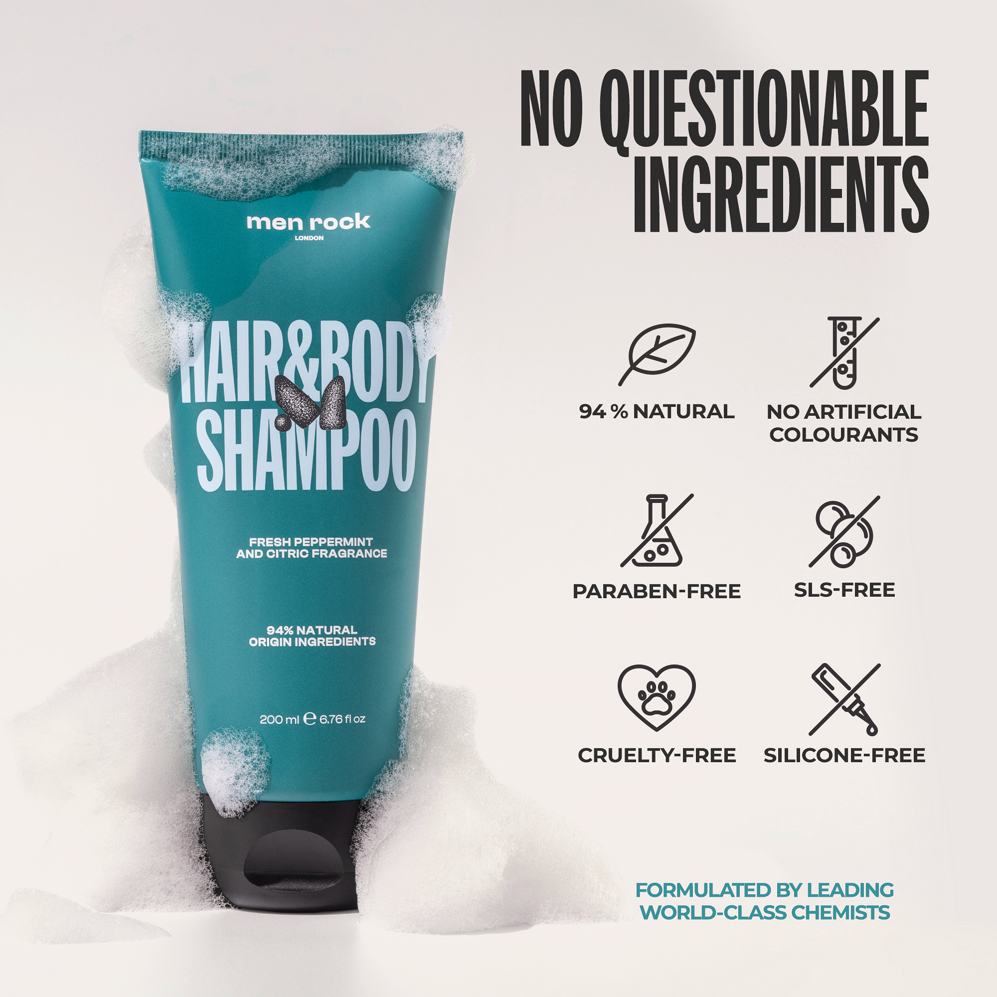 Men Rock Hair&amp;Body Shampoo