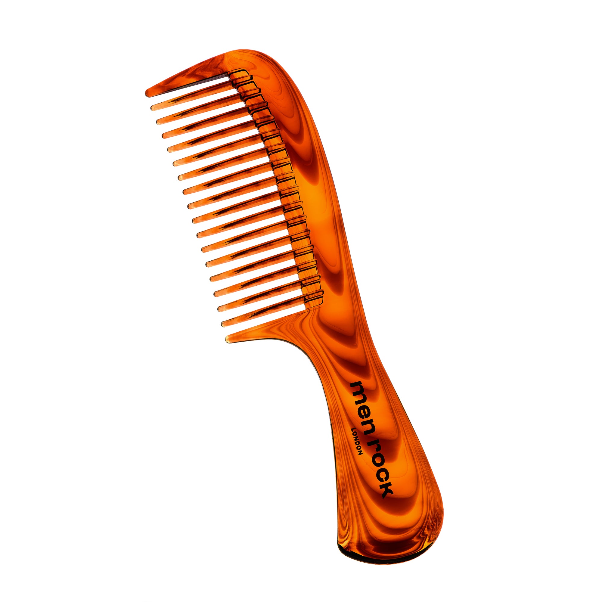 Tame and perfectly groom your facial fuzz with Men Rock Beard Comb. Its ergonomic handle sits comfortably in the hand whilst wide bristles glide effortlessly through your beard without snagging or pain. Its compact size is ideal for the man on-the-move. 