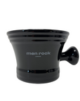 Porcelain shaving bowl with a handle with Men Rock logo