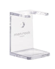 Shaving brush drip stand holder with men rock logo