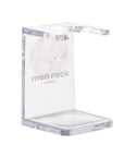 Clear drip stand with adhesive element to be sticked to the wall