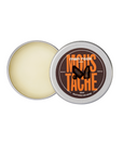 Moustache and beard wax for taming and styling facial hair in a 25ml open tin