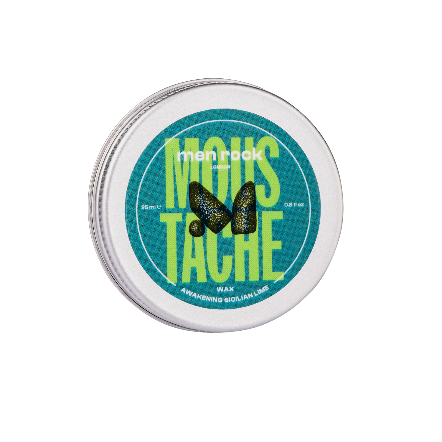 Moustache wax suitable for beards with subtle Sicilian lime  fragrance and coffee oil to promote hairs growth and softness