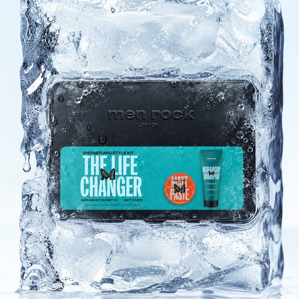 Men Rock The Life Changer Shower and Style Kit Gift Tin