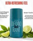 Men Rock Green Tea & Lime Antiperspirant Roll-On Deodorant – 75ml