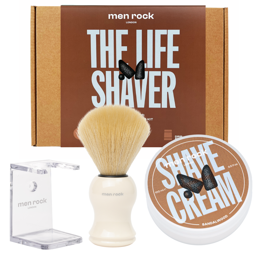Men Rock Men Rock The Life Shaver Sandalwood Essential Shaving Kit