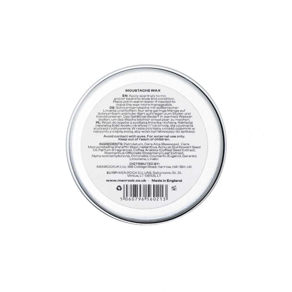 Men Rock Moustache Wax - Sicilian Lime