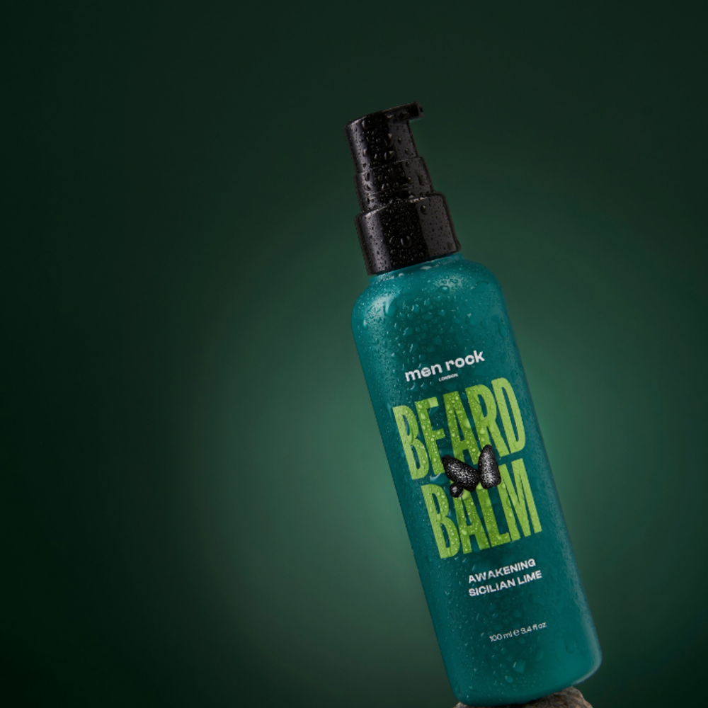 Men Rock Sicilian Lime and Caffeine Beard Balm