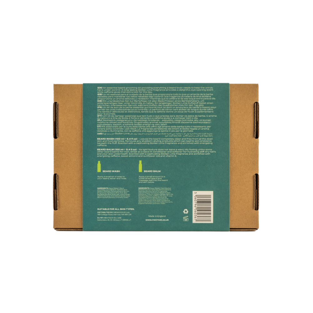 Men Rock Beardy Beloved Duo kit - Sicilian lime