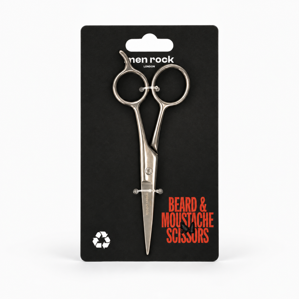 Men Rock Moustache and Beard Scissors