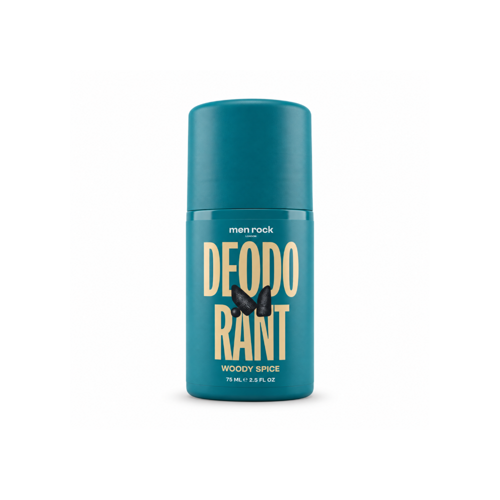 Men Rock Woody Spice Antiperspirant Roll-On Deodorant – 75ml