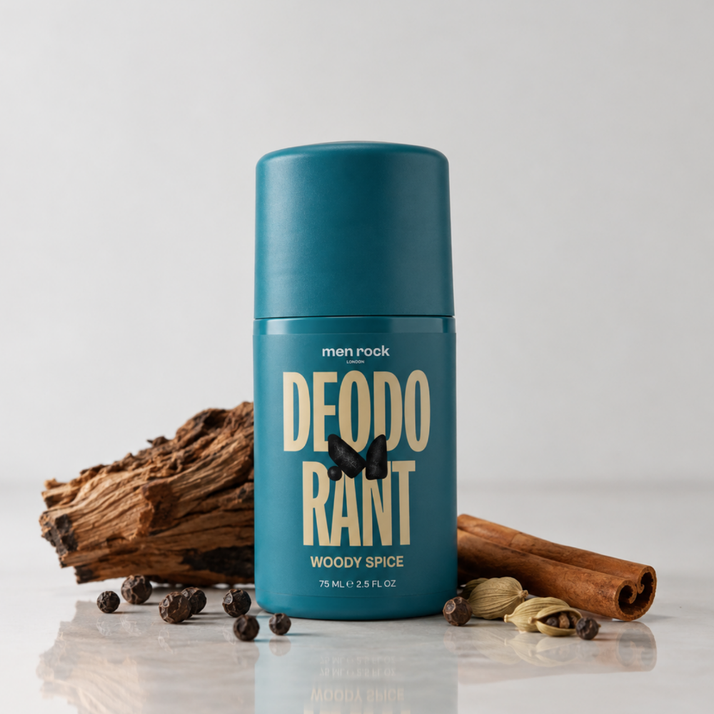 Men Rock Woody Spice Antiperspirant Roll-On Deodorant – 75ml