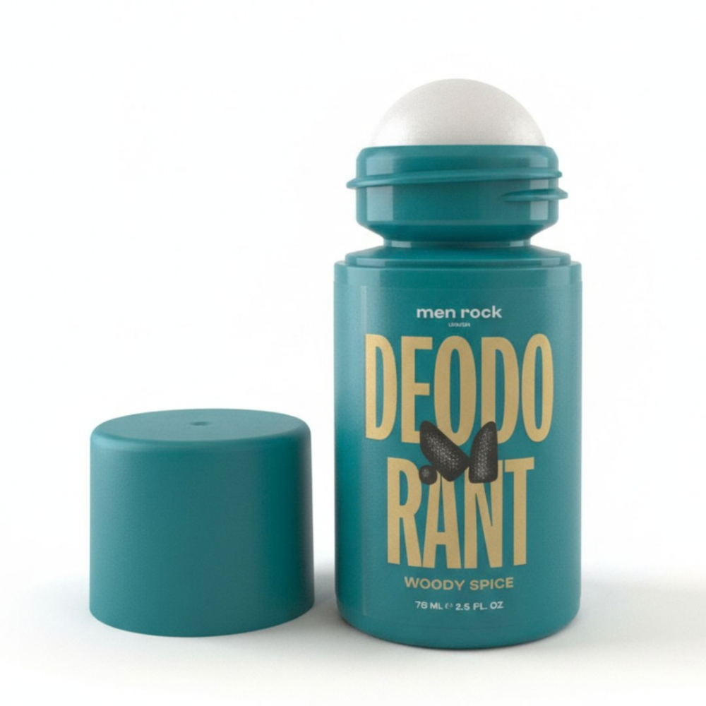 Men Rock Woody Spice Antiperspirant Roll-On Deodorant – 75ml
