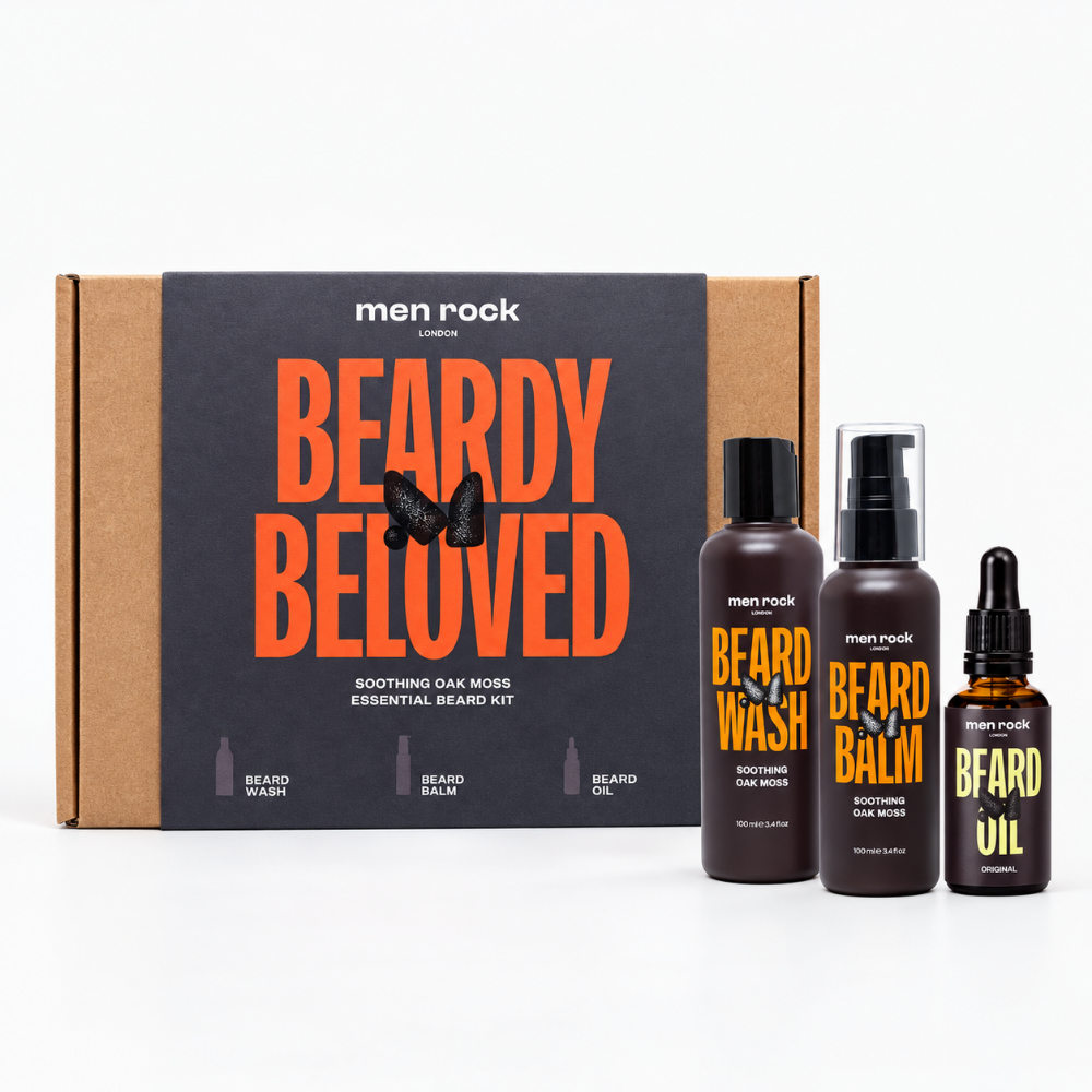 Men Rock Essential Beard Kit "Beardy Beloved" - Oak Moss