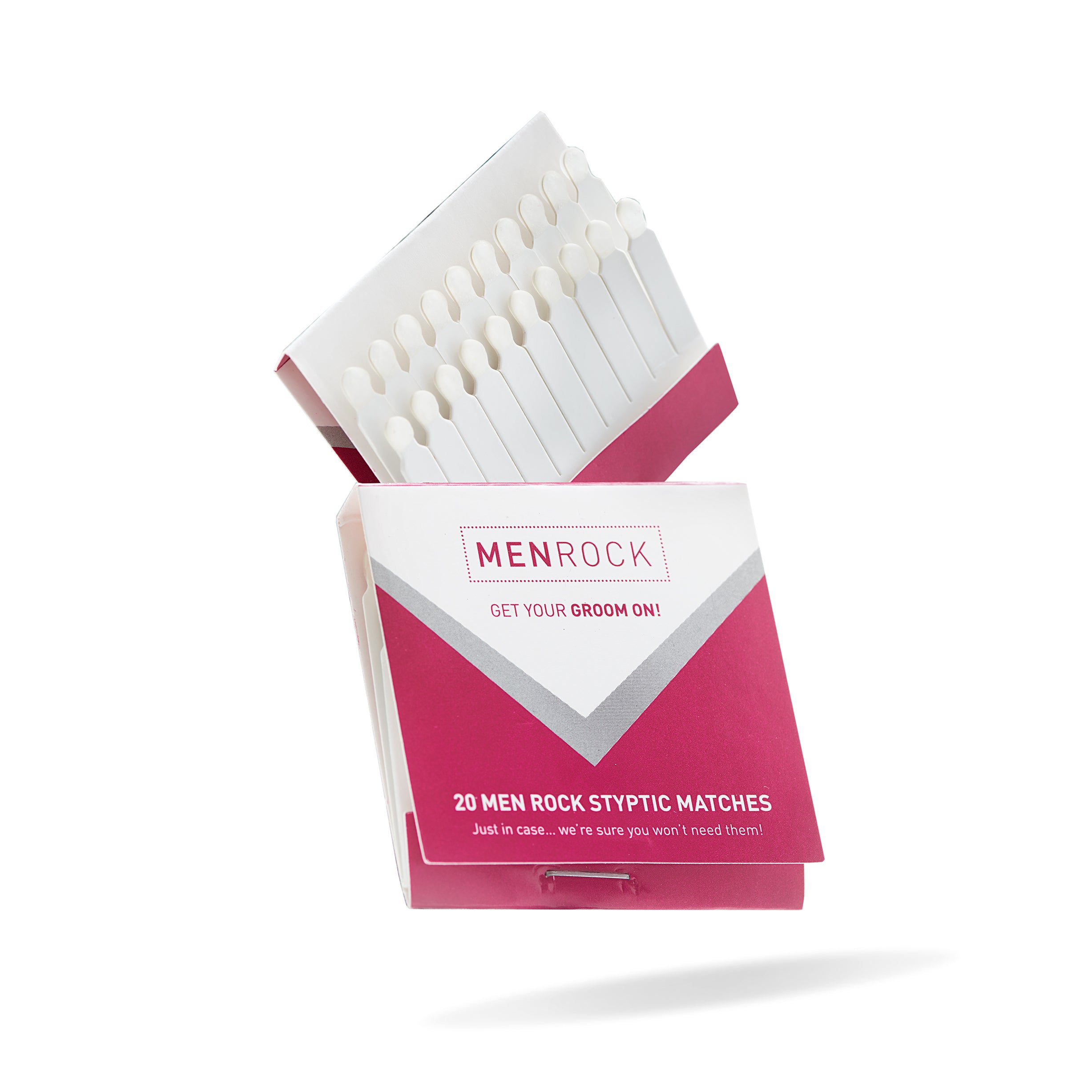 Men Rock styptic matches are perfect solution if you cut yourself when shaving 